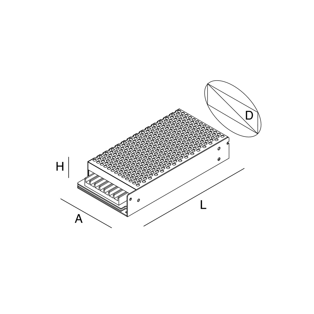 ALIMENTATORE STABILIZZATO 24V 100W