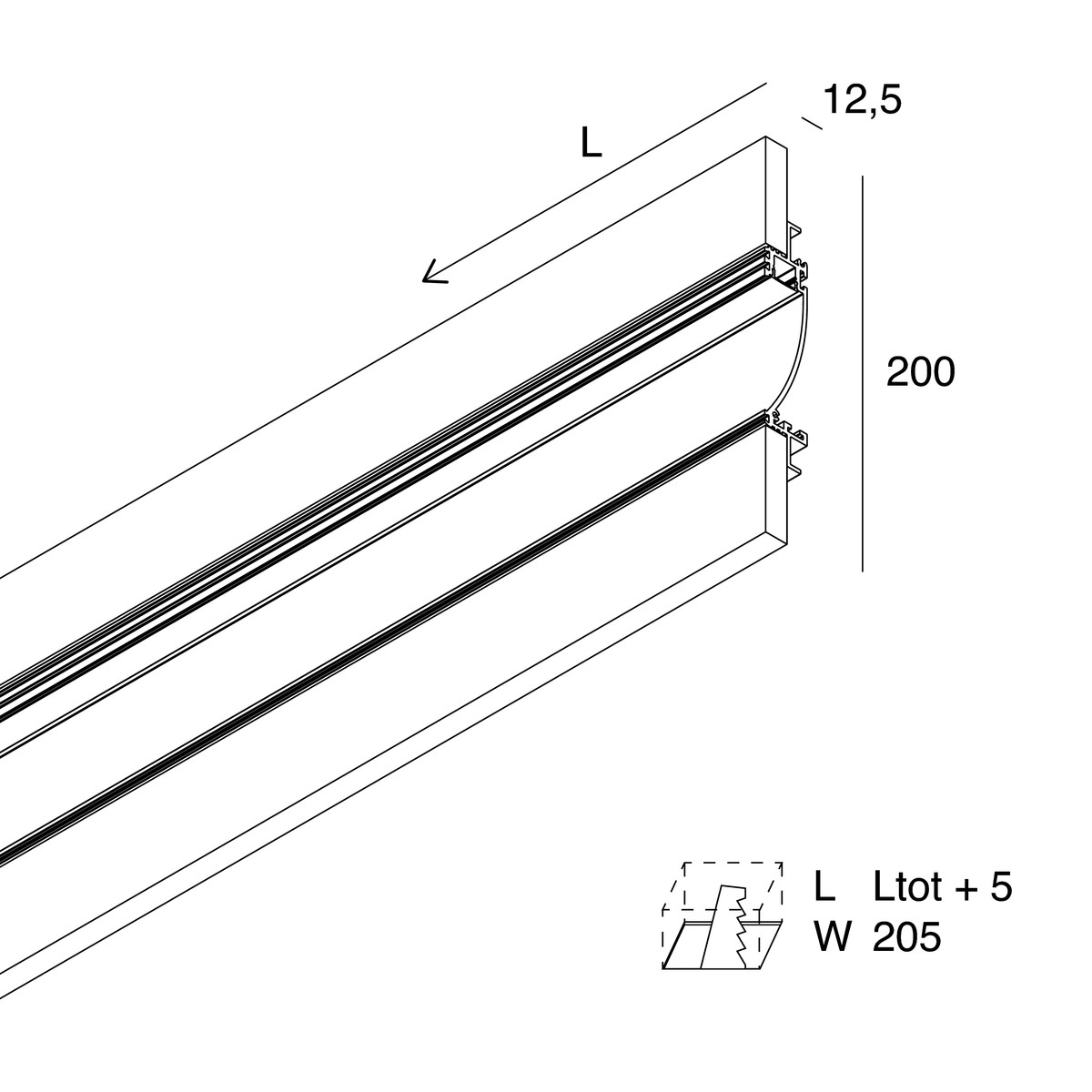 A-70: LINEARE OPALE 2M