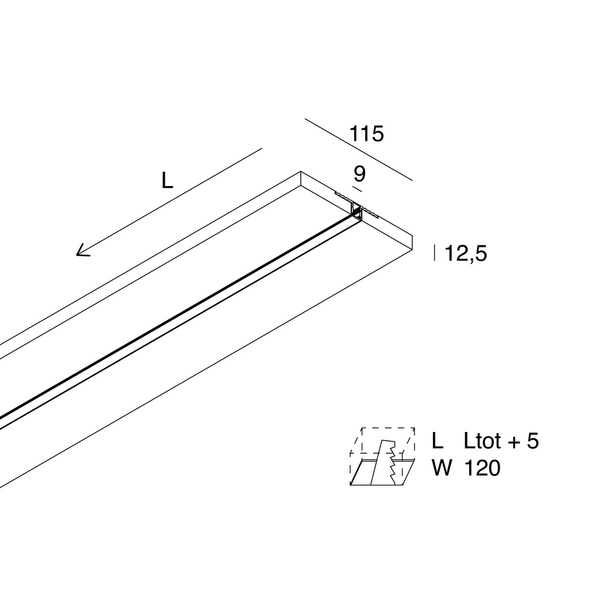L-09: LINEARE OPALE 2M