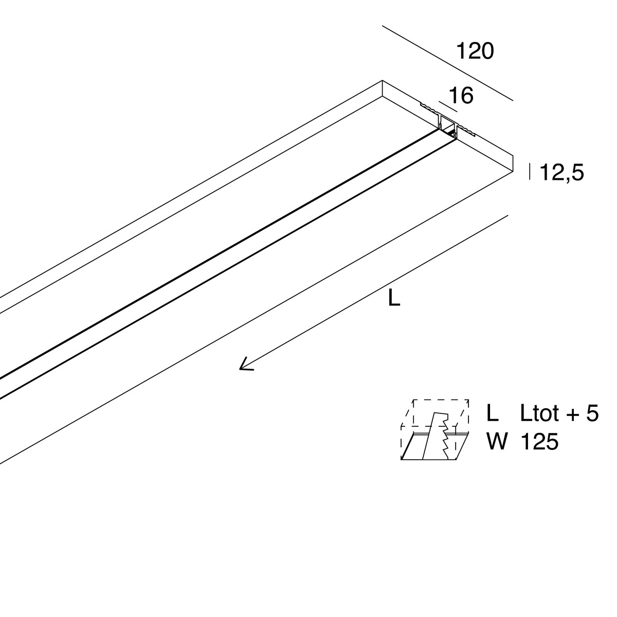 L-16 EVO: LINEARE OPALE 2M HYDRO