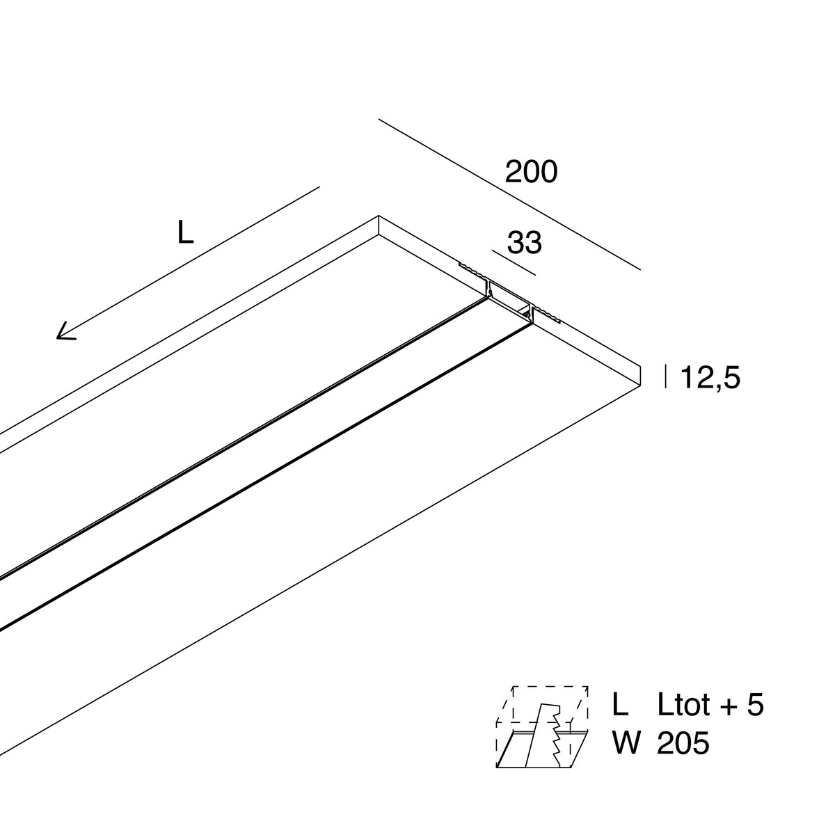 L-33: LINEARE OPALE 2M HYDRO