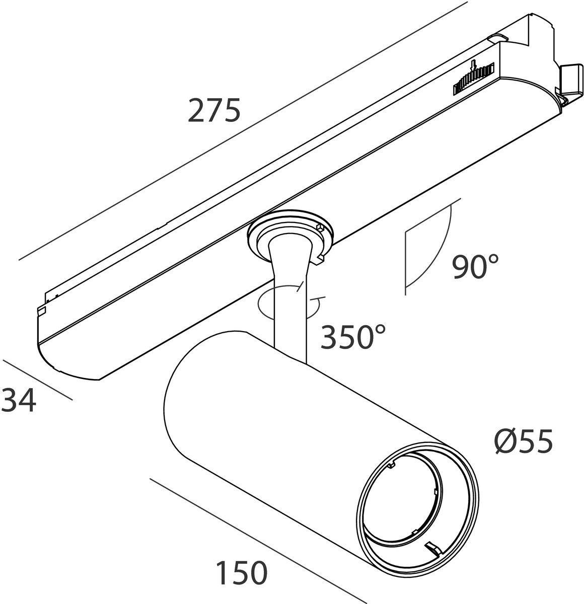 DALI: BIN. 20W DALI F38 2.7K CRI90 NE