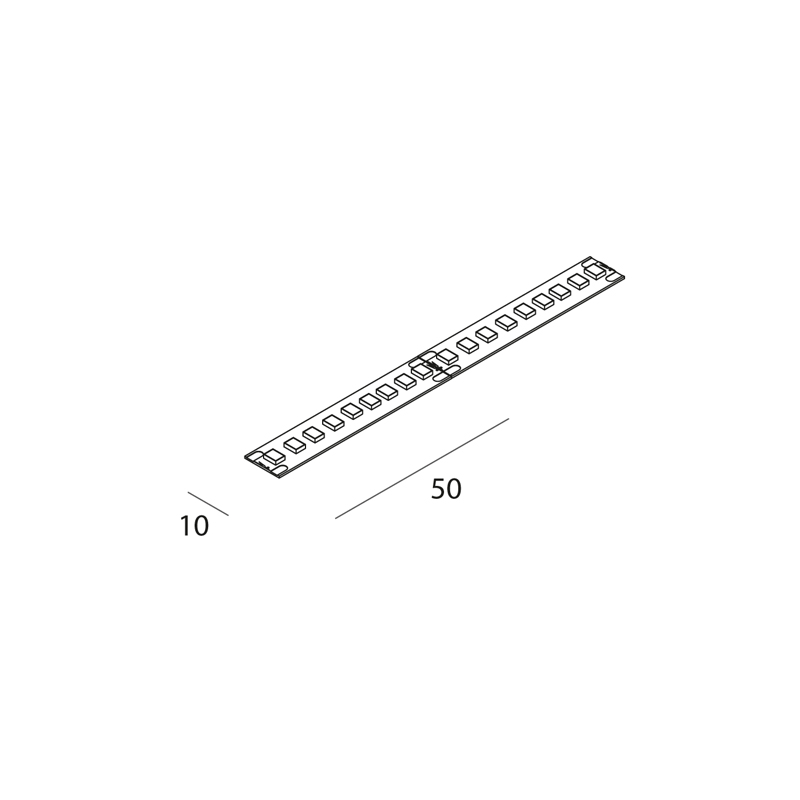 STRIP LED IP65: 8,4W/M-24V-5M-3K HF C90
