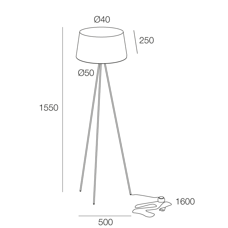 CHANEL PT: PIANTANA 1XE27 NERO/ORO