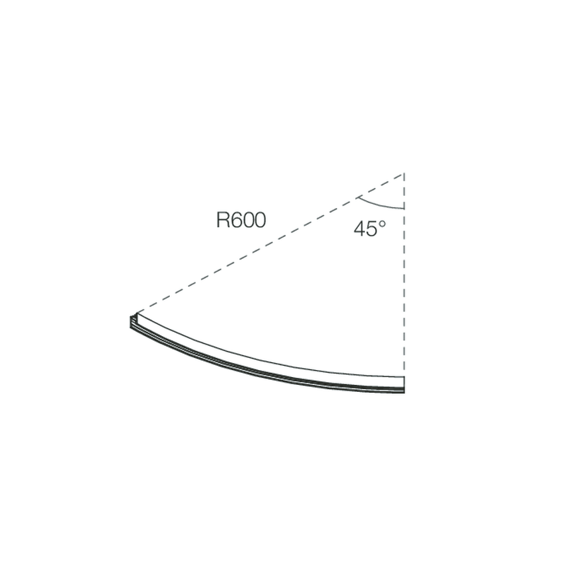 DOMYNOS PS: PROFILO CURVO R600 A45 NE