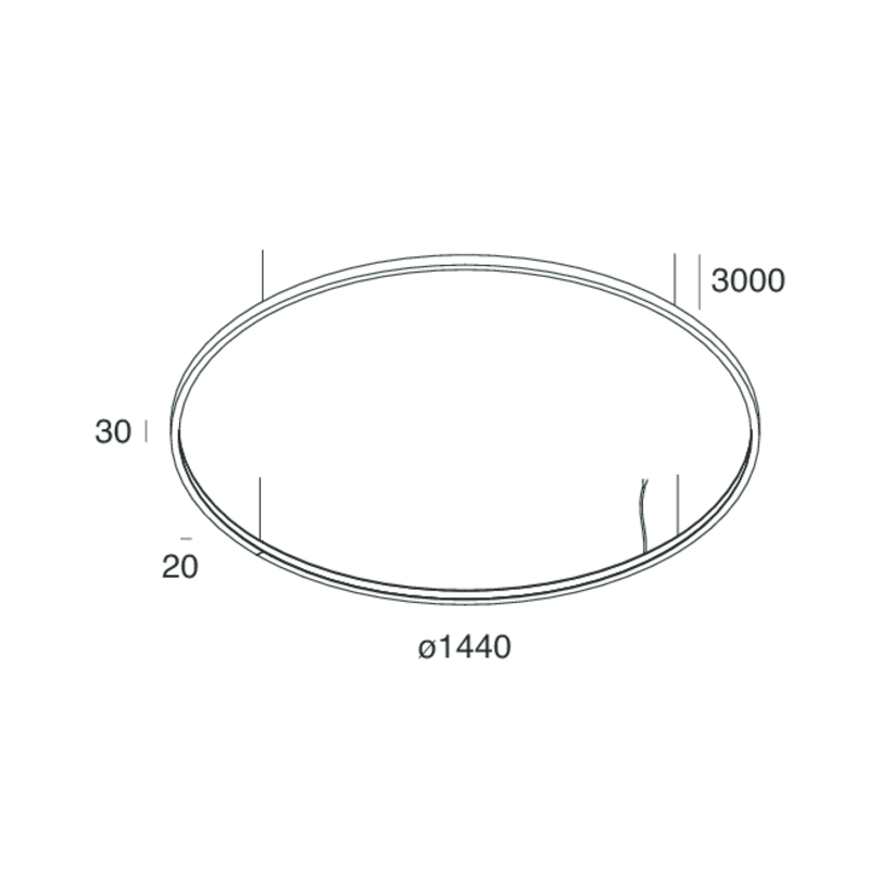 HALOS MINI: 1440 93W 3K BIANCO