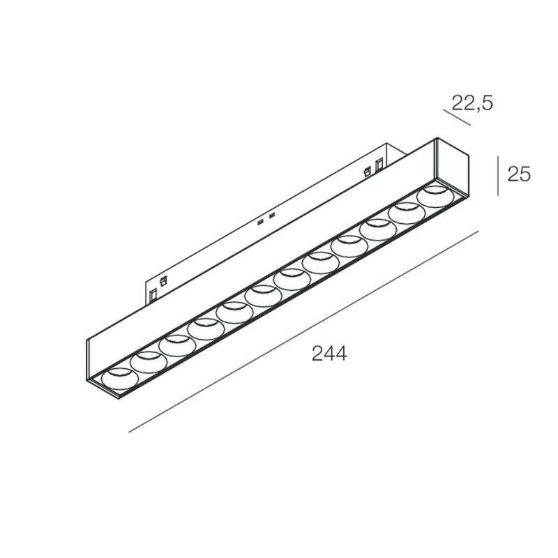 MICRO MOD. F8: 9W 3K 244 DALI C90 NE