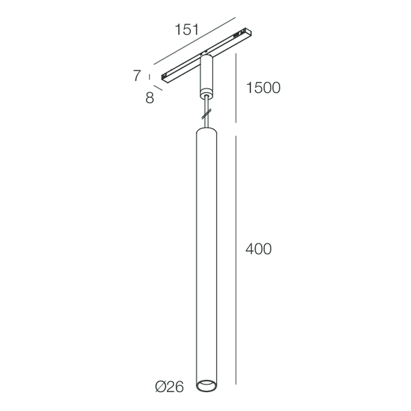 MINITUBE T-48 MINI: 7W 3K DALI C90 NE