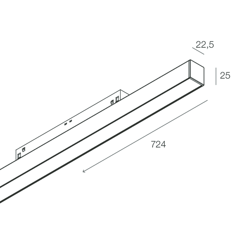OPAL MOD. F8: 25W 3K 724 DALI C90 BI