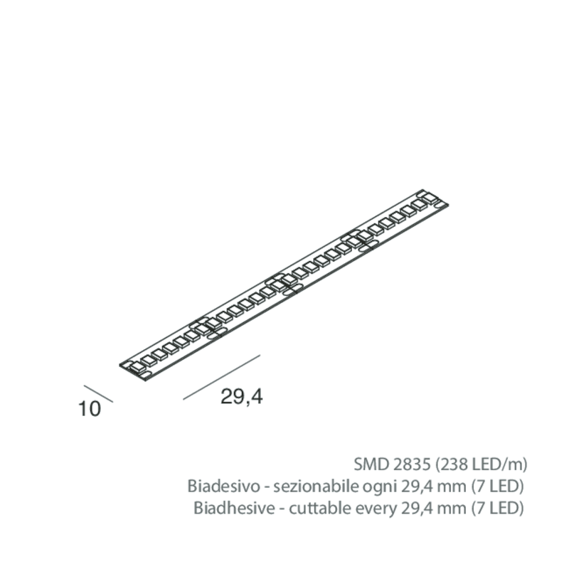 STRIP LED: 22W/M-24V-5M-3K